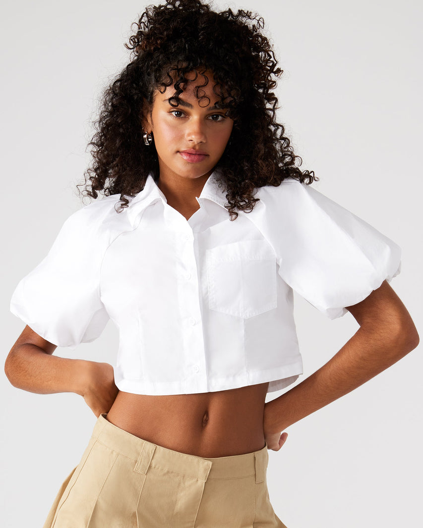 REECE TOP WHITE - Clothing - Steve Madden Canada
