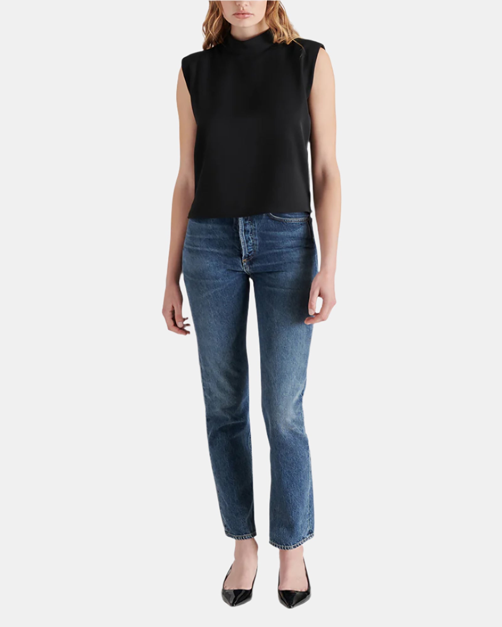 ADELIE TOP BLACK - Clothing - Steve Madden Canada