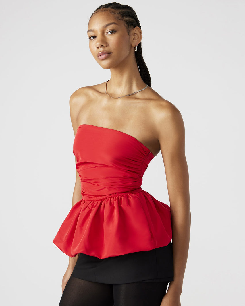 AMARI TOP RED - Clothing - Steve Madden Canada