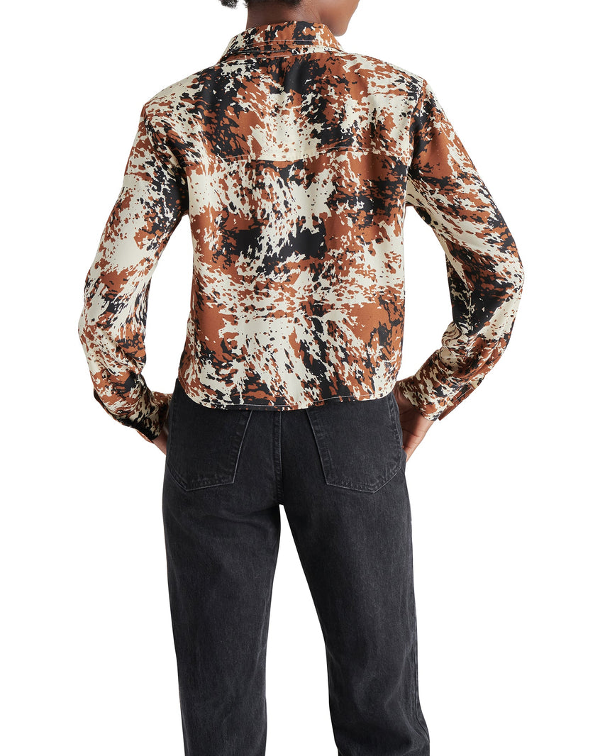 NOELLE TOP COCOA - Clothing - Steve Madden Canada