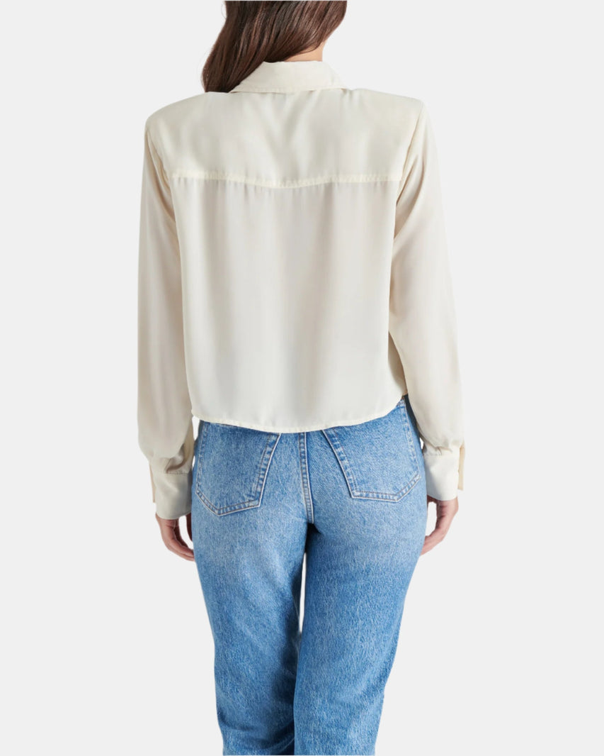 NOELLE TOP WHITE - Clothing - Steve Madden Canada
