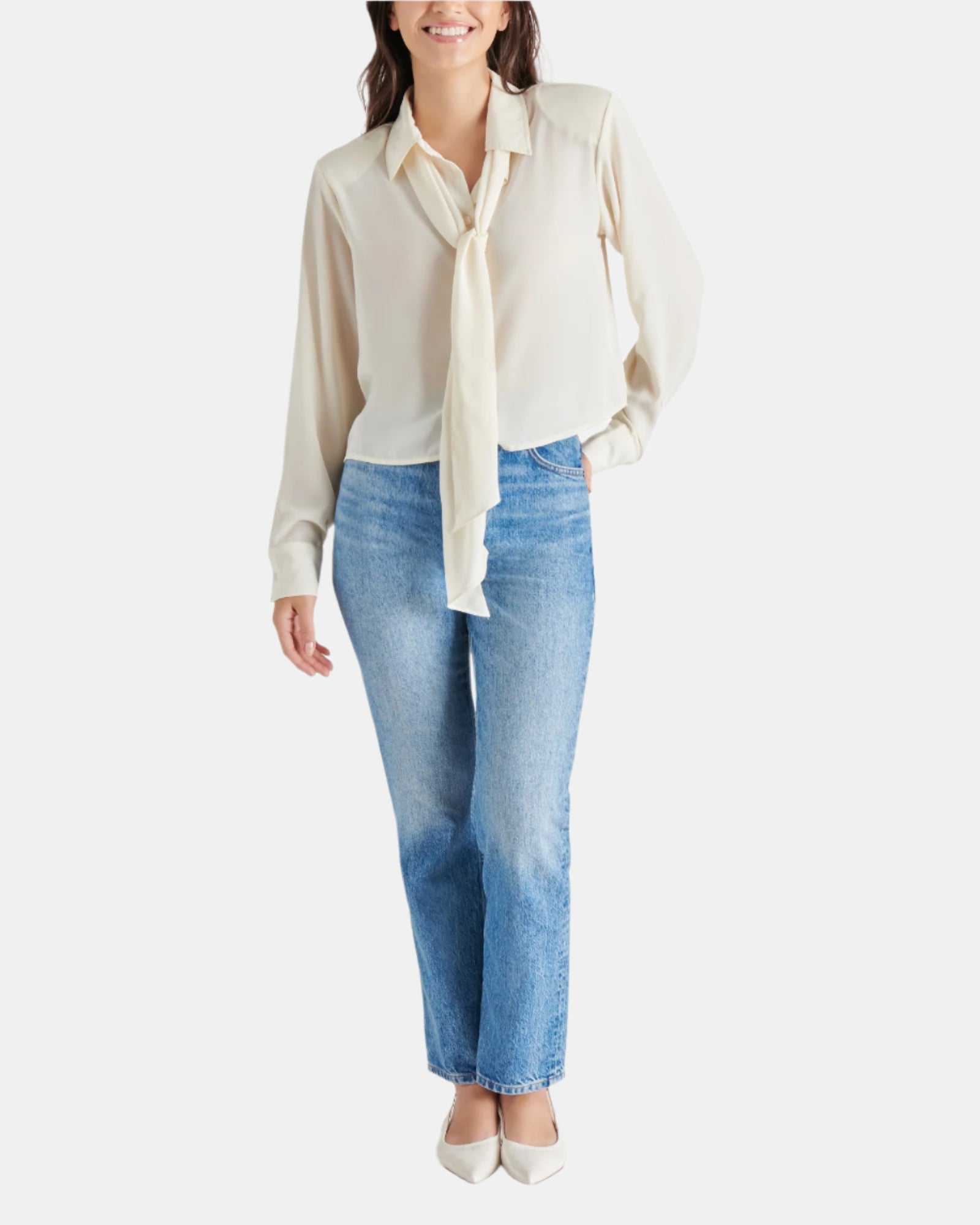 NOELLE TOP WHITE - Clothing - Steve Madden Canada
