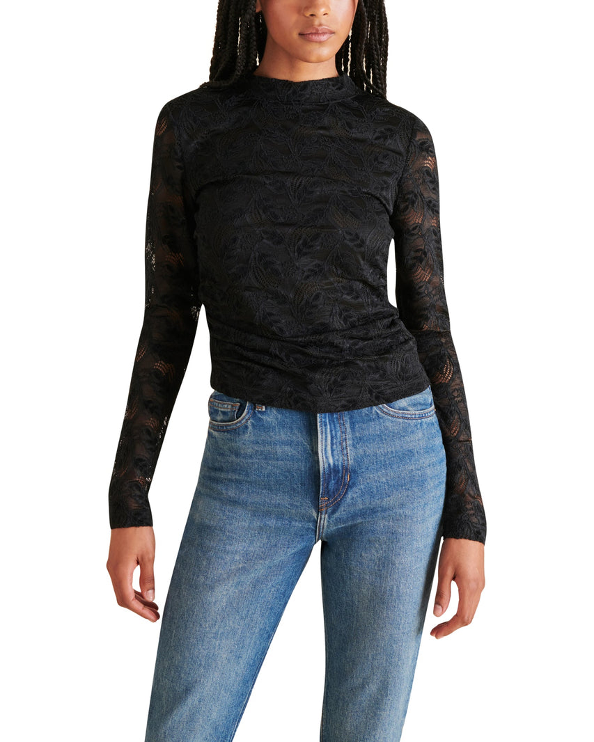 CHERIE TOP BLACK - Clothing - Steve Madden Canada