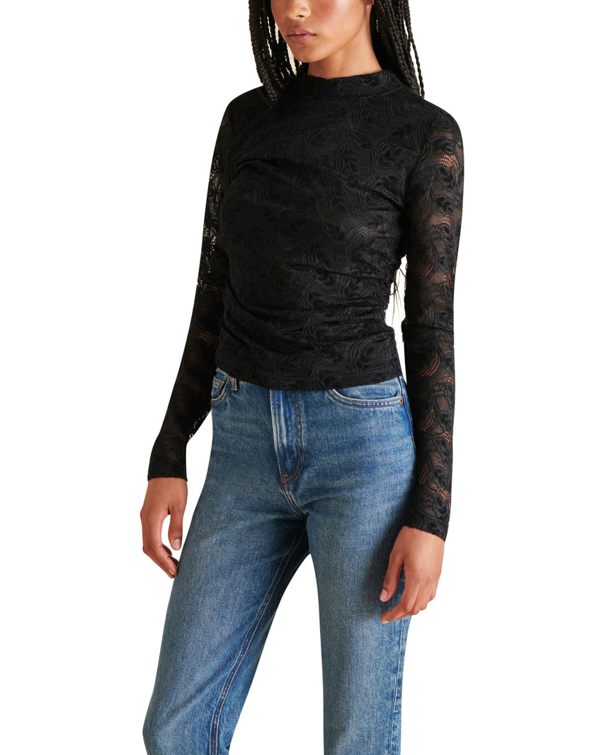 CHERIE TOP BLACK - Clothing - Steve Madden Canada