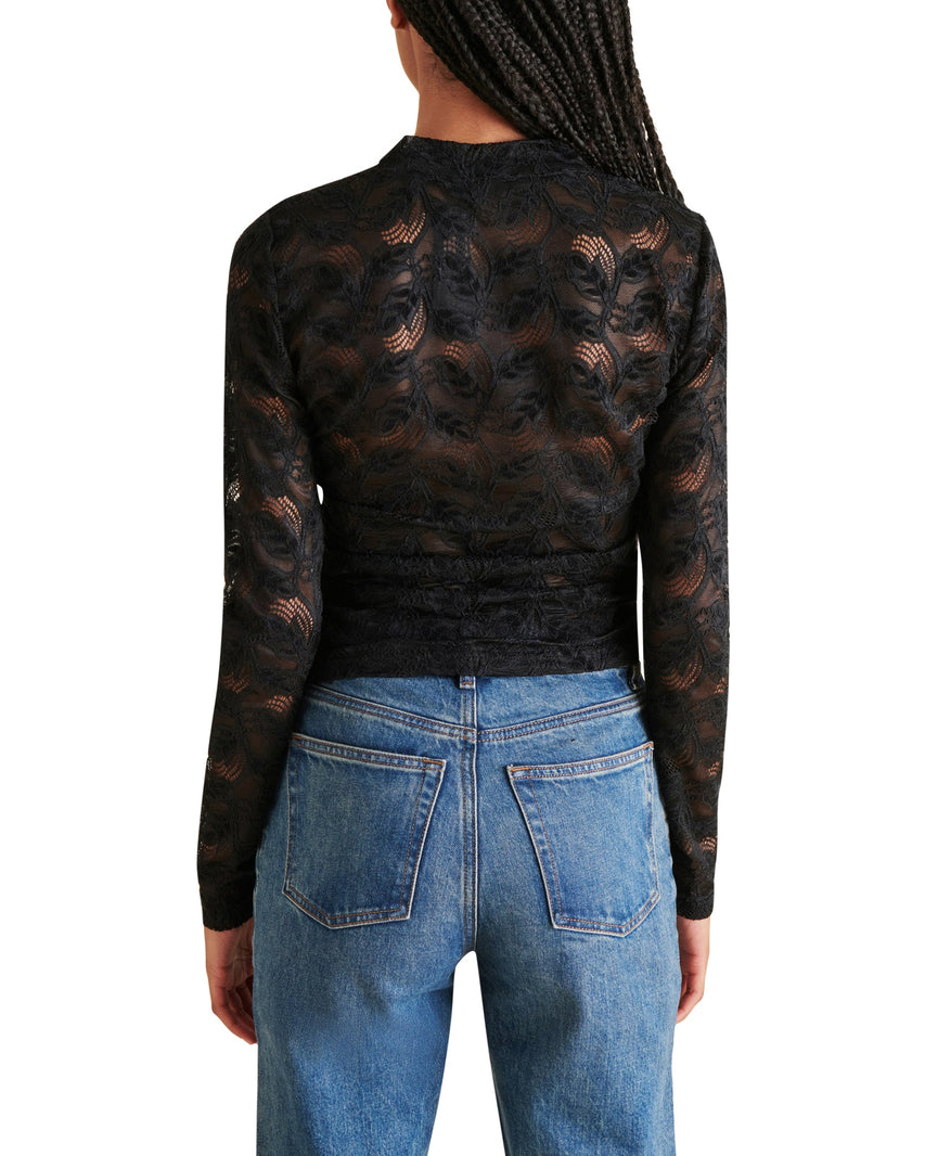 CHERIE TOP BLACK - Clothing - Steve Madden Canada