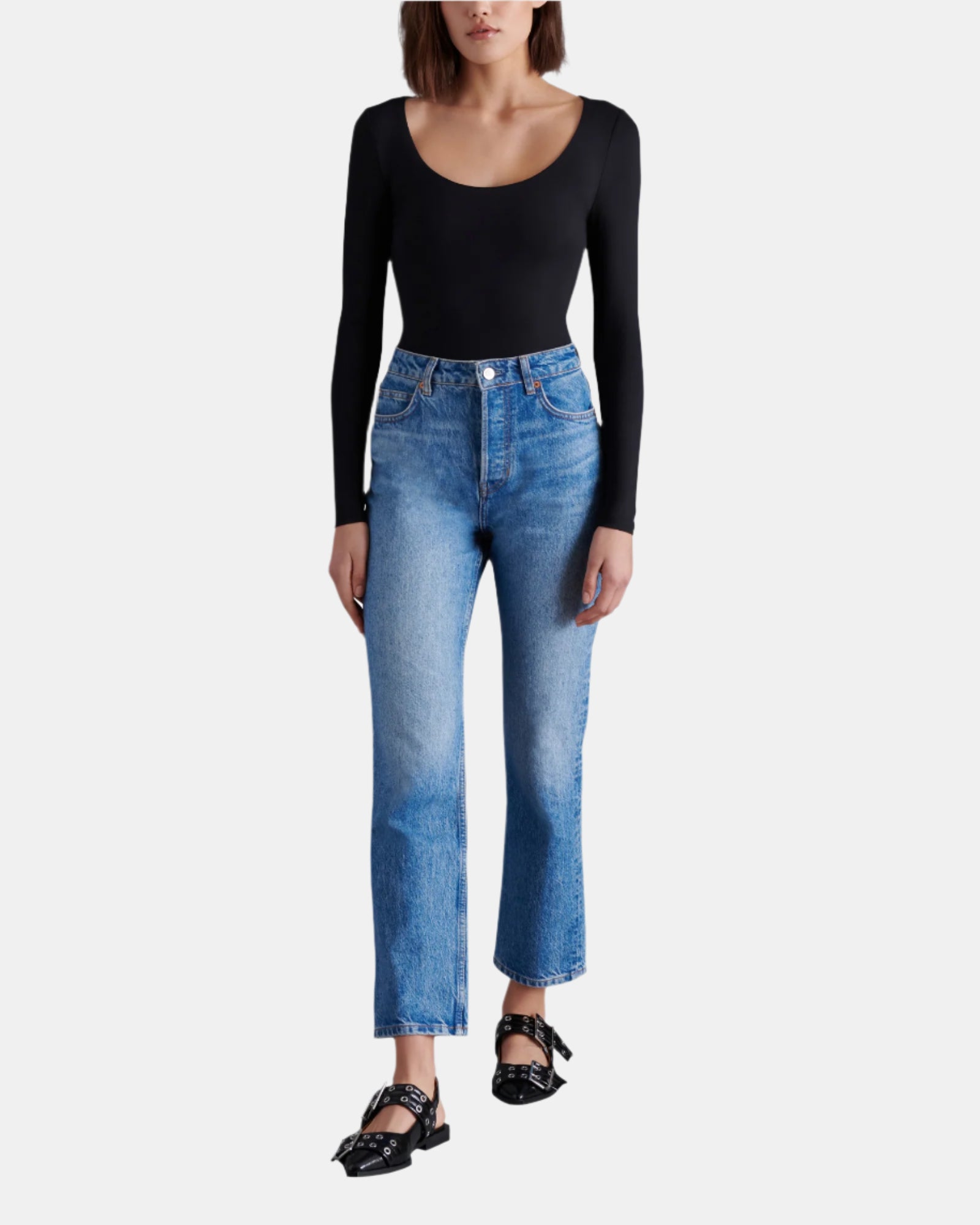 YURA BODYSUIT BLACK - Clothing - Steve Madden Canada