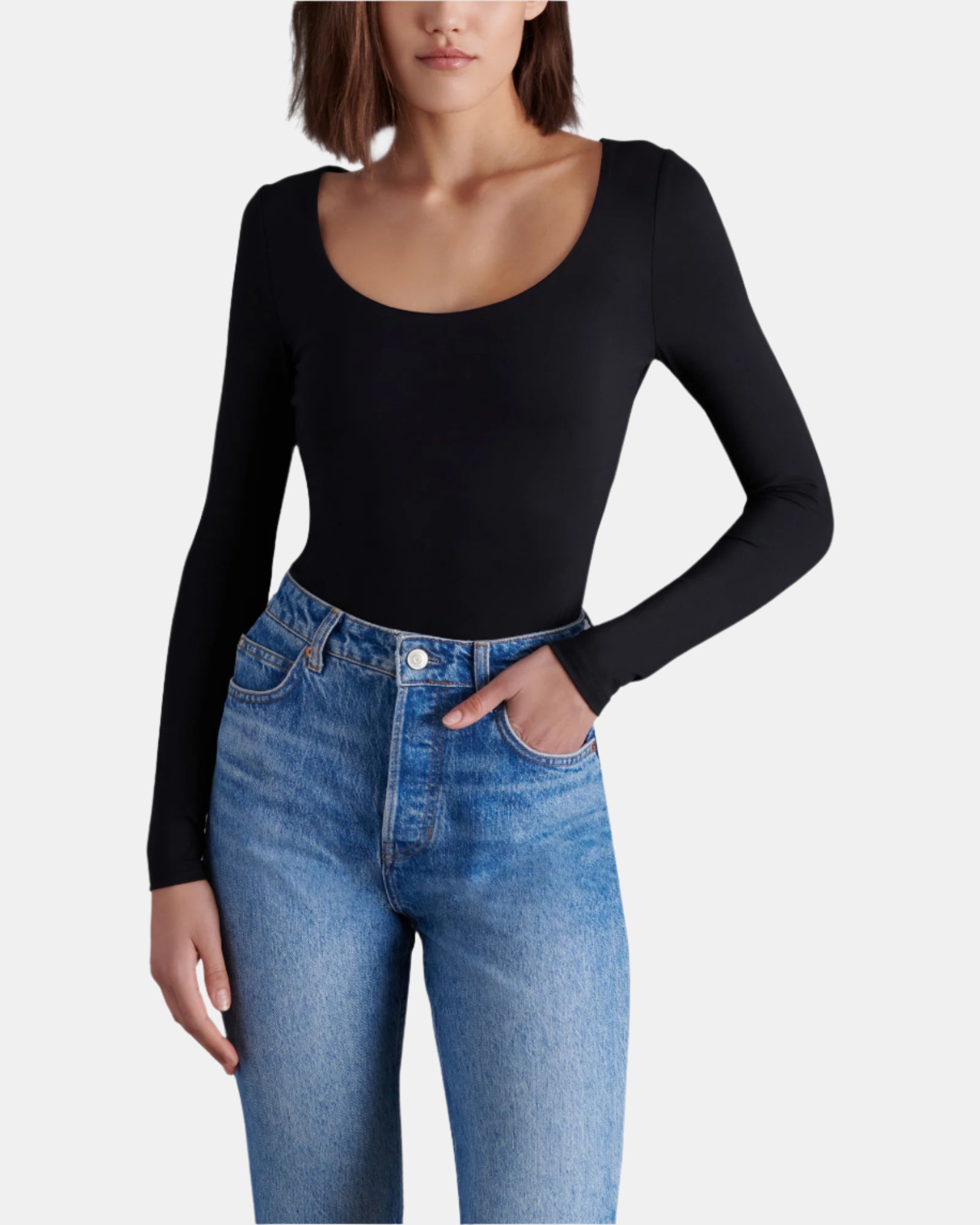 YURA BODYSUIT BLACK - Clothing - Steve Madden Canada
