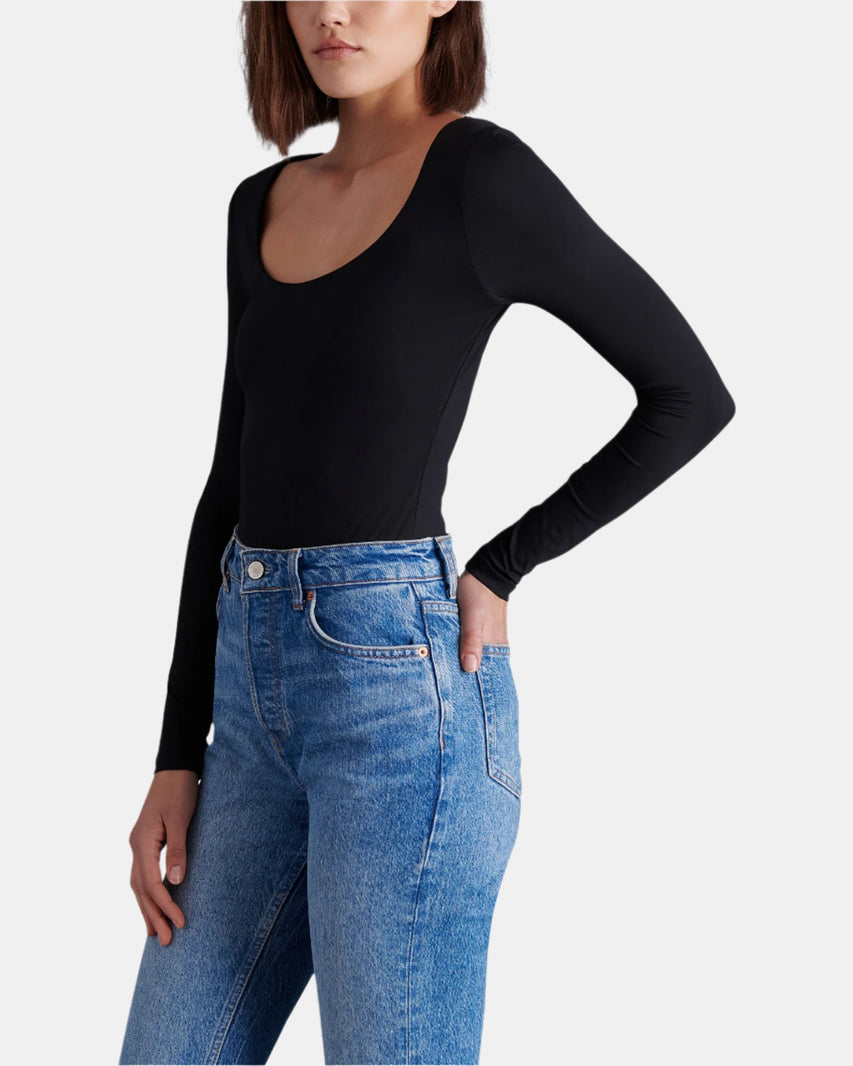 YURA BODYSUIT BLACK - Clothing - Steve Madden Canada