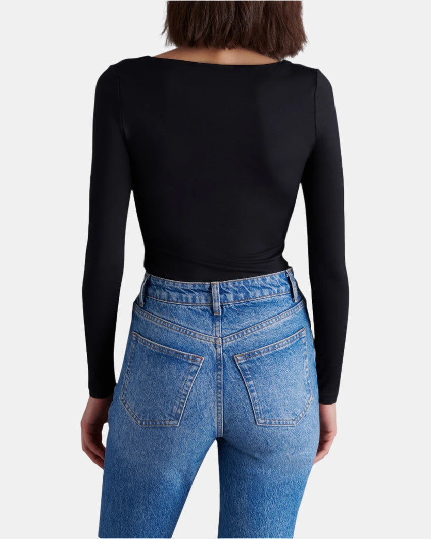 YURA BODYSUIT BLACK - Clothing - Steve Madden Canada