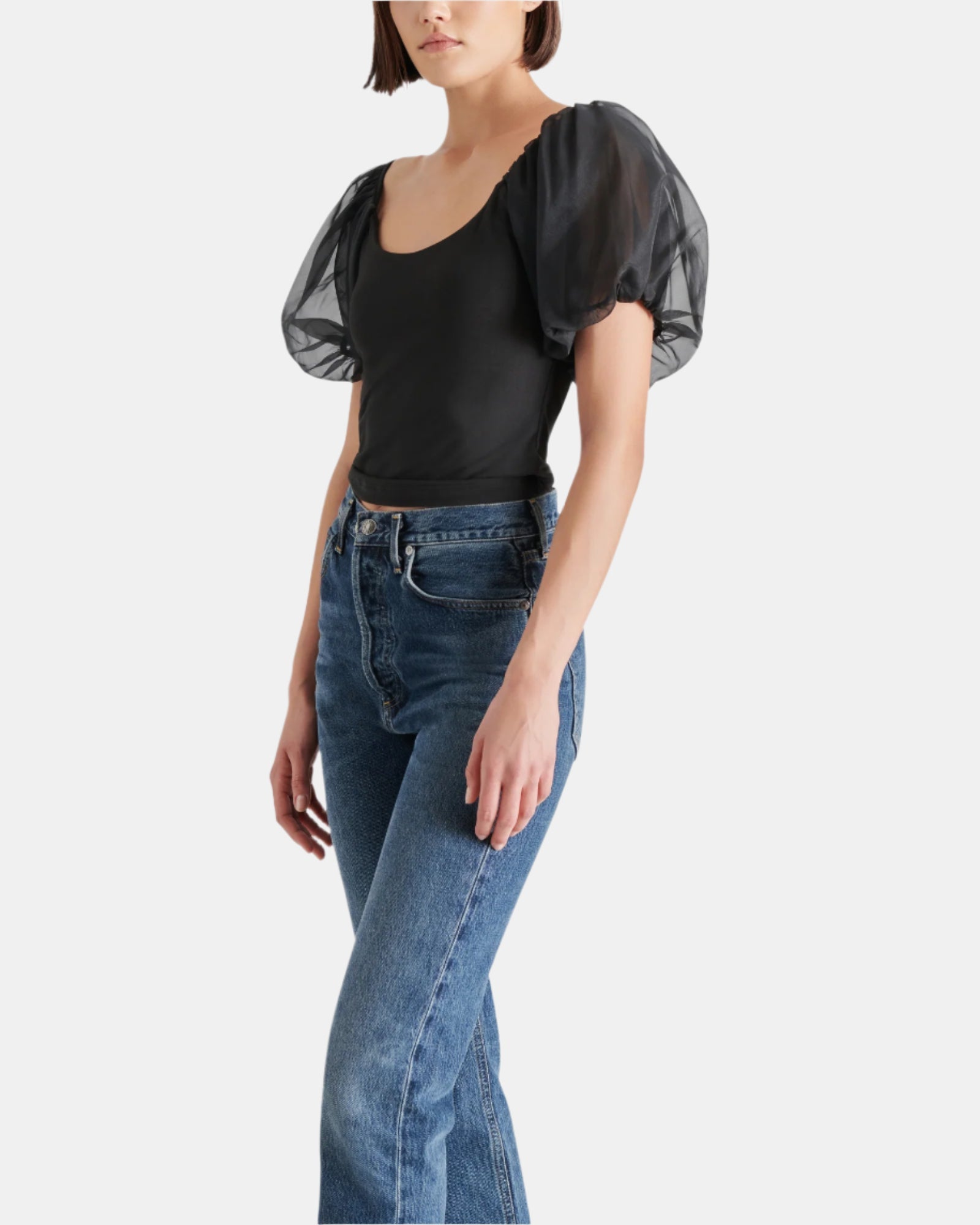 PAMELIA TOP BLACK - Clothing - Steve Madden Canada