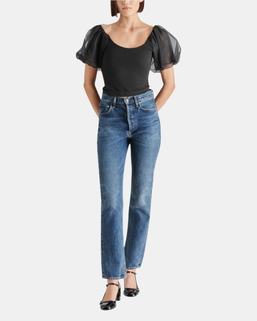PAMELIA TOP BLACK - Clothing - Steve Madden Canada