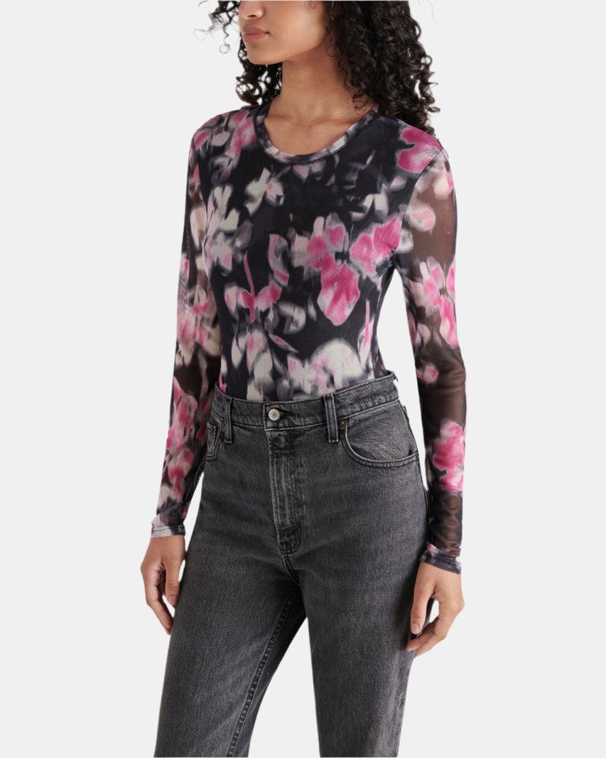 AZURE BODYSUIT BLACK MULTI - Clothing - Steve Madden Canada