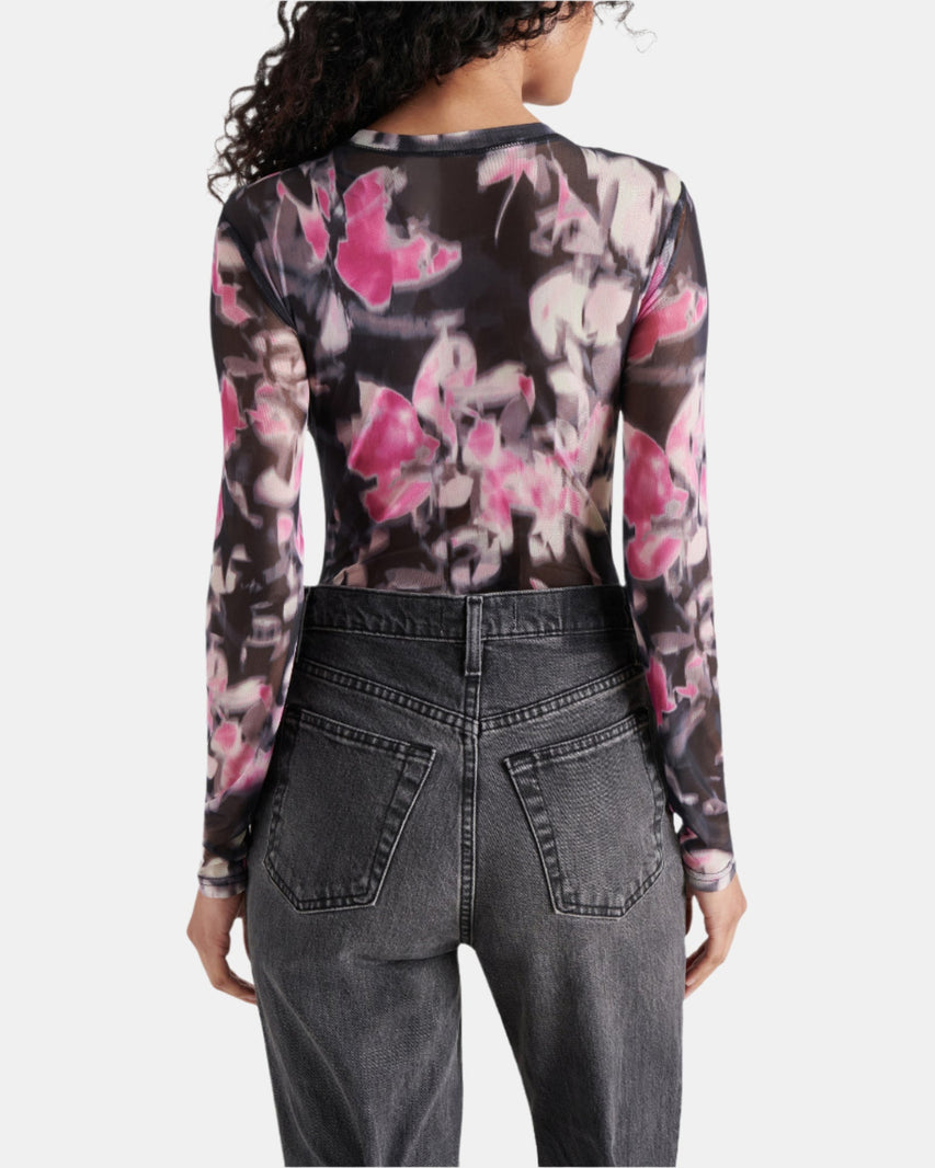AZURE BODYSUIT BLACK MULTI - Clothing - Steve Madden Canada