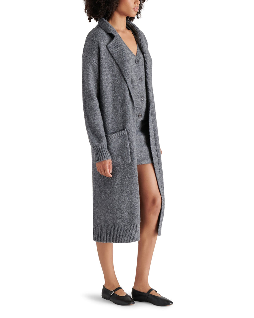 MARL CARDIGAN CHARCOAL - Clothing - Steve Madden Canada