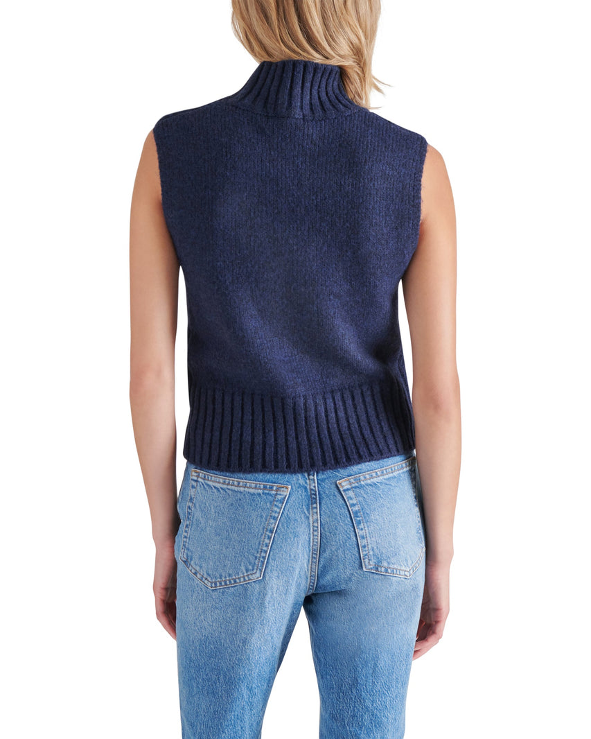 SERIN SWEATER NAVY - Clothing - Steve Madden Canada