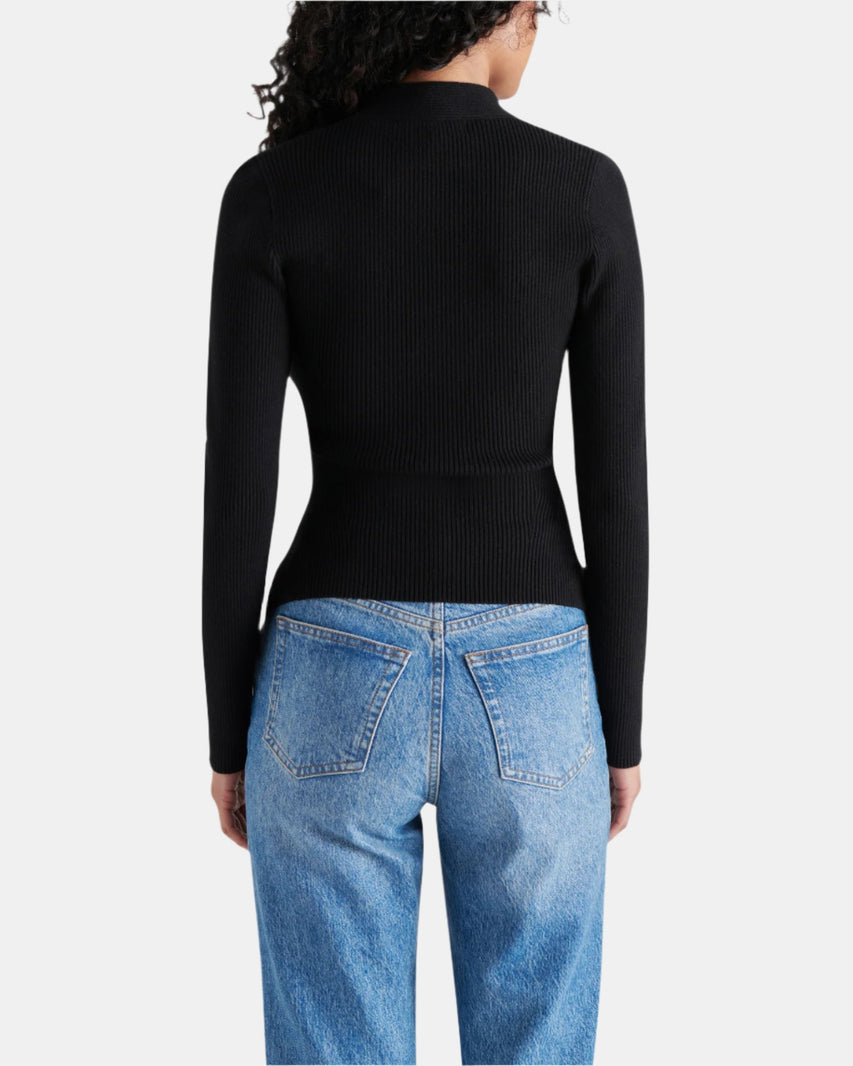 FRANCESCO SWEATER BLACK - Clothing - Steve Madden Canada