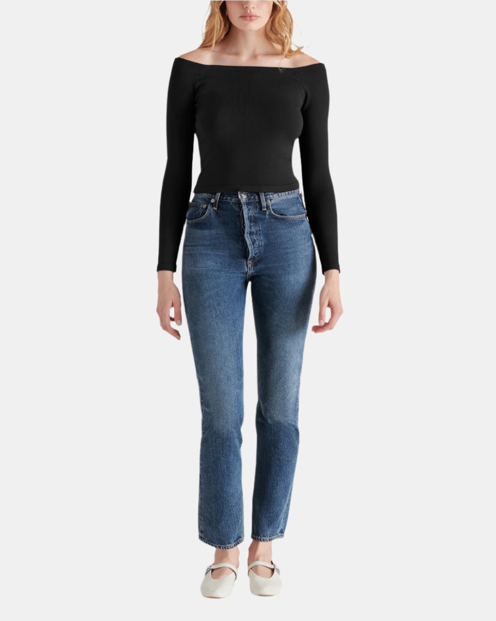 RESSI SWEATER BLACK - Clothing - Steve Madden Canada
