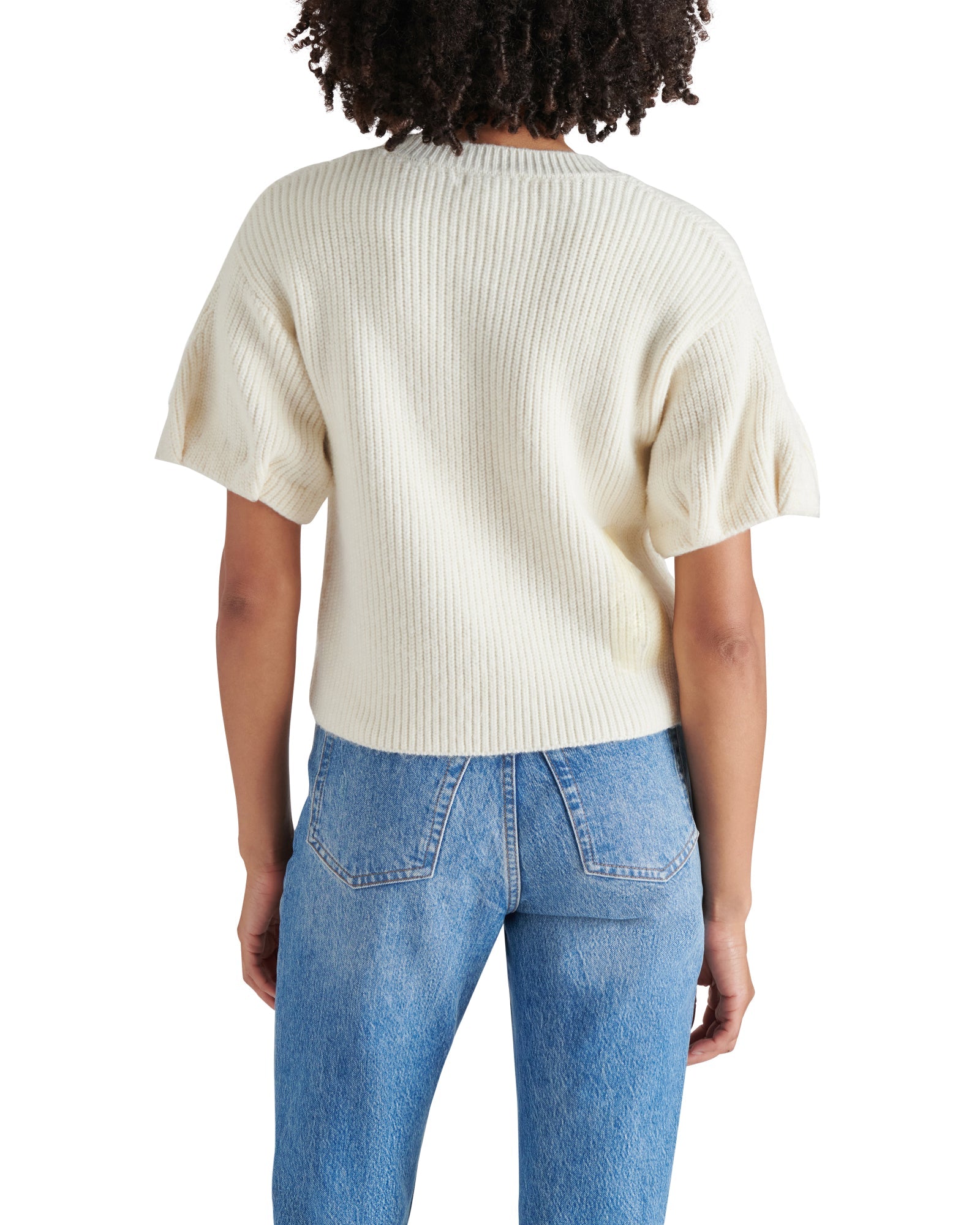 JADEY SWEATER NATURAL - Clothing - Steve Madden Canada