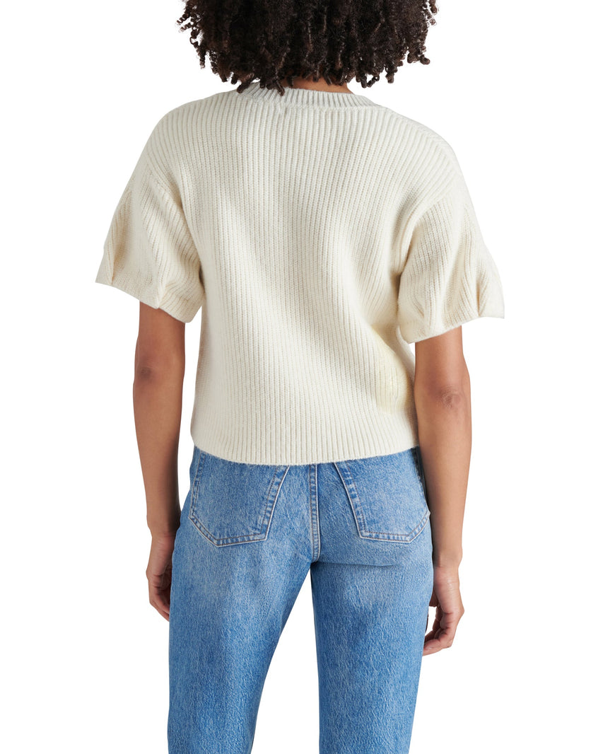 JADEY SWEATER NATURAL - Clothing - Steve Madden Canada