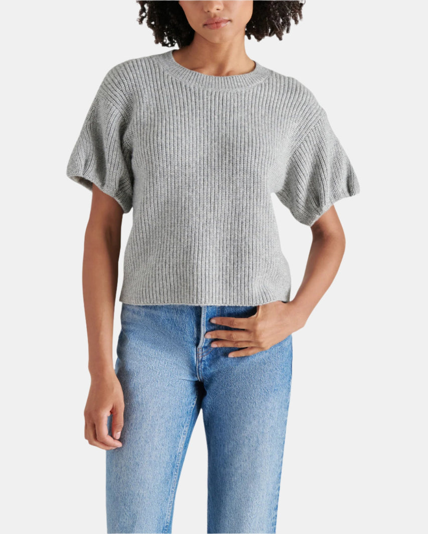 JADEY SWEATER GREY - Clothing - Steve Madden Canada