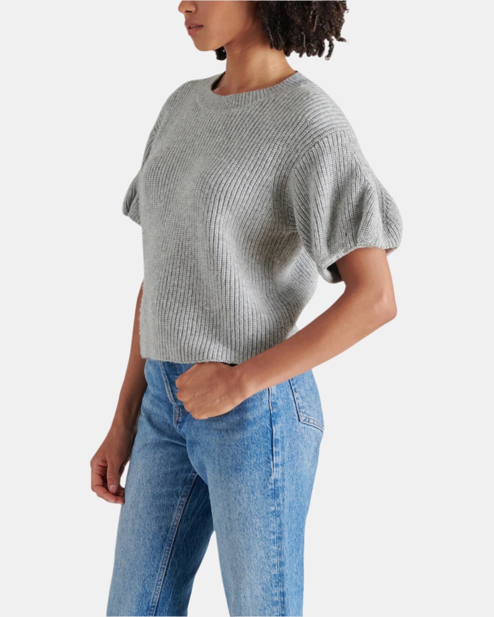 JADEY SWEATER GREY - Clothing - Steve Madden Canada