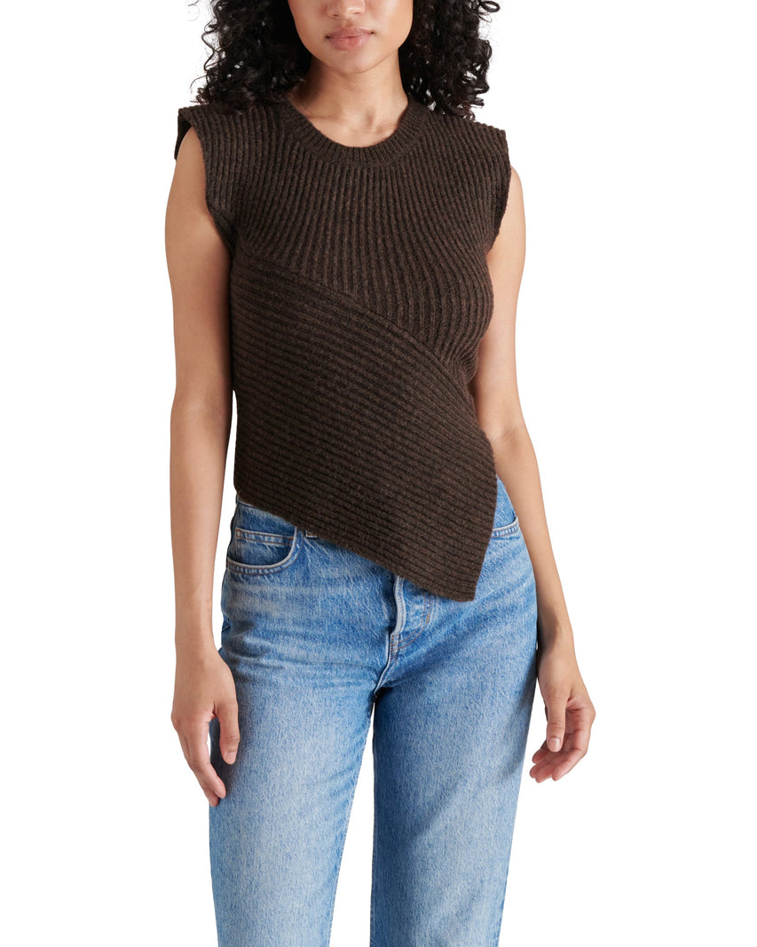 JAYLIN SWEATER BROWN - Clothing - Steve Madden Canada