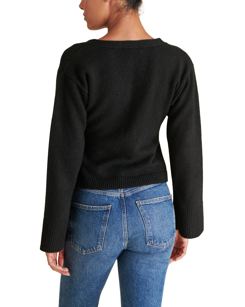 ODELIA CARDIGAN BLACK - Clothing - Steve Madden Canada