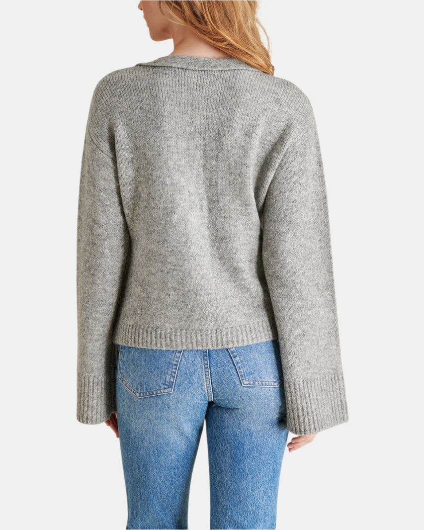 ODELIA CARDIGAN GREY - Clothing - Steve Madden Canada