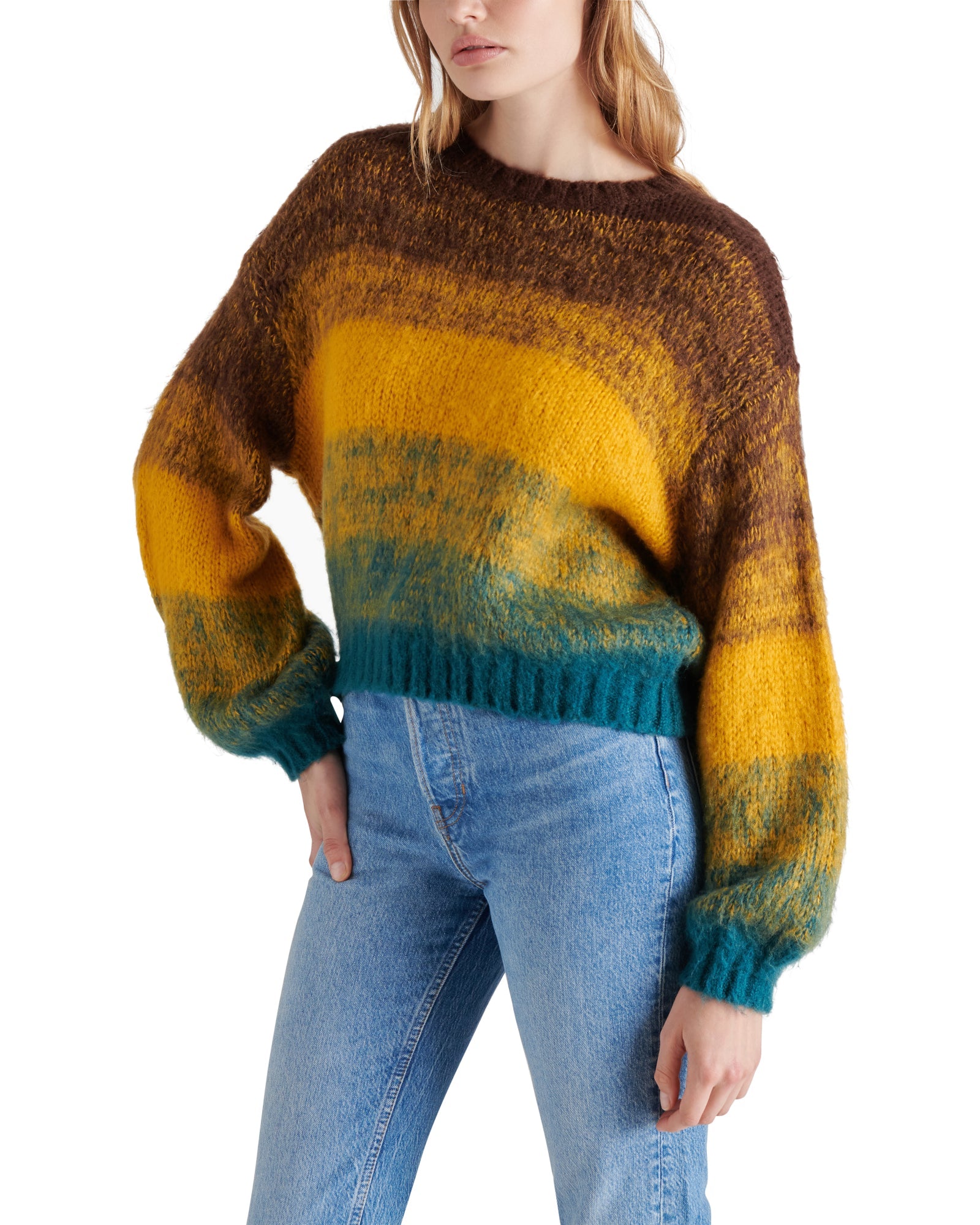 LUCIE SWEATER COCOA - Clothing - Steve Madden Canada