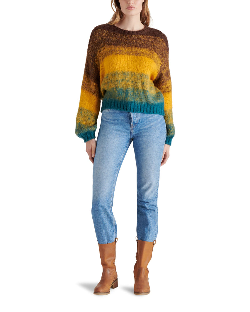 LUCIE SWEATER COCOA - Clothing - Steve Madden Canada