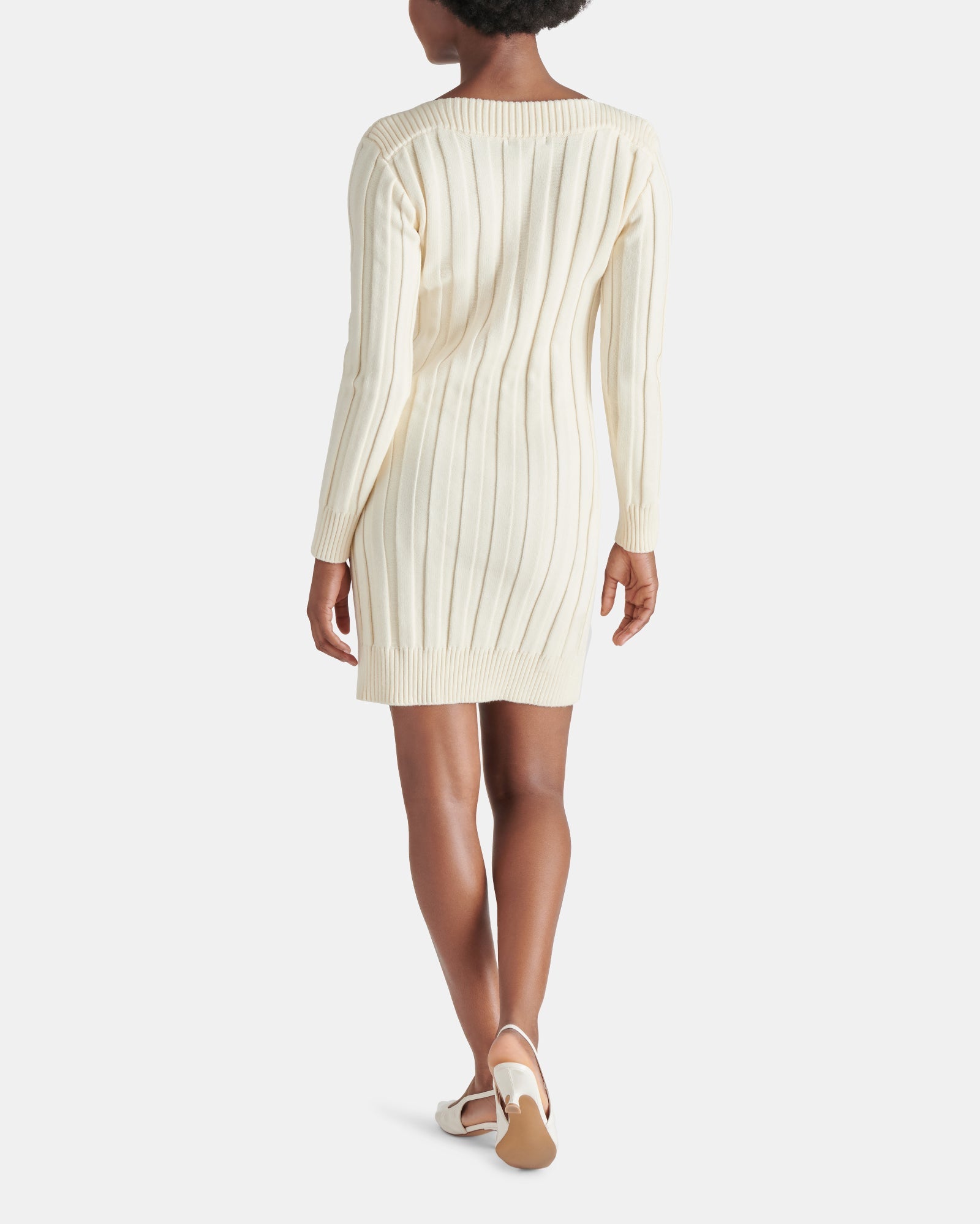 SUZIE SWEATER DRESS IVORY - Clothing - Steve Madden Canada