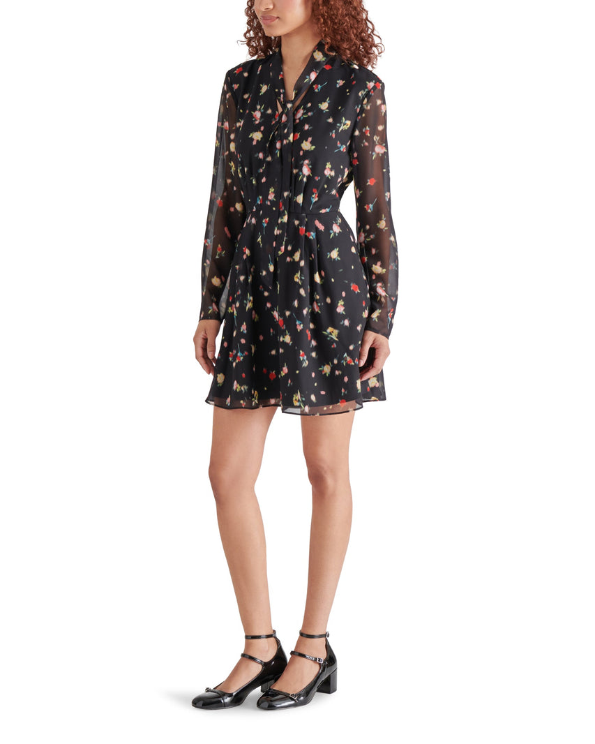 CALLISTA DRESS BLACK MULTI - Clothing - Steve Madden Canada