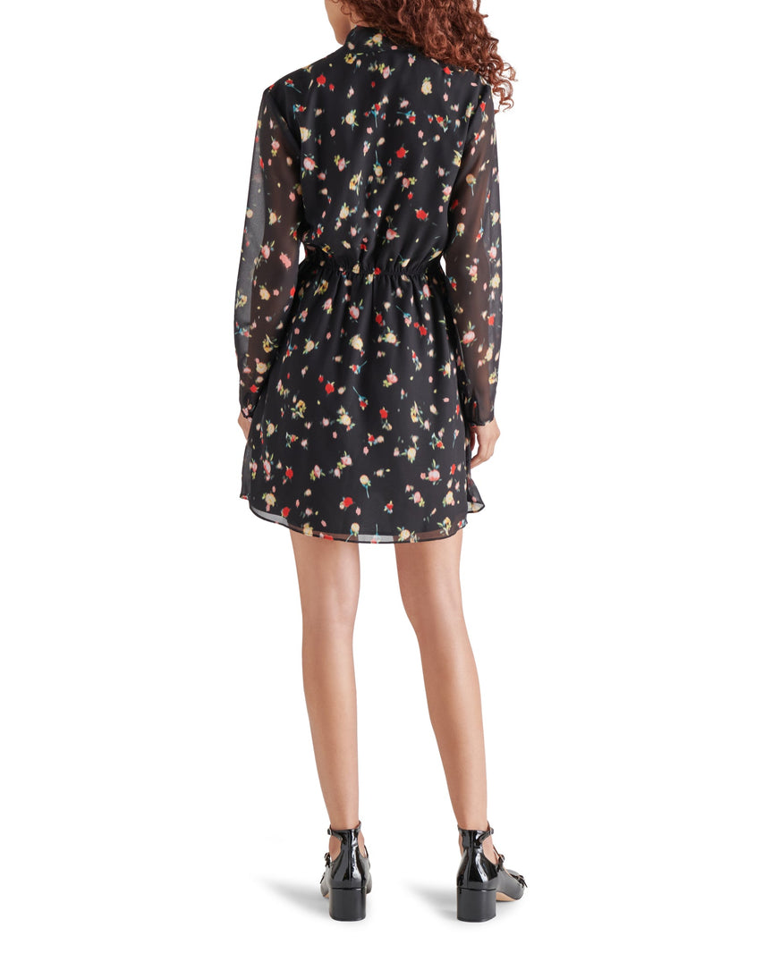 CALLISTA DRESS BLACK MULTI - Clothing - Steve Madden Canada