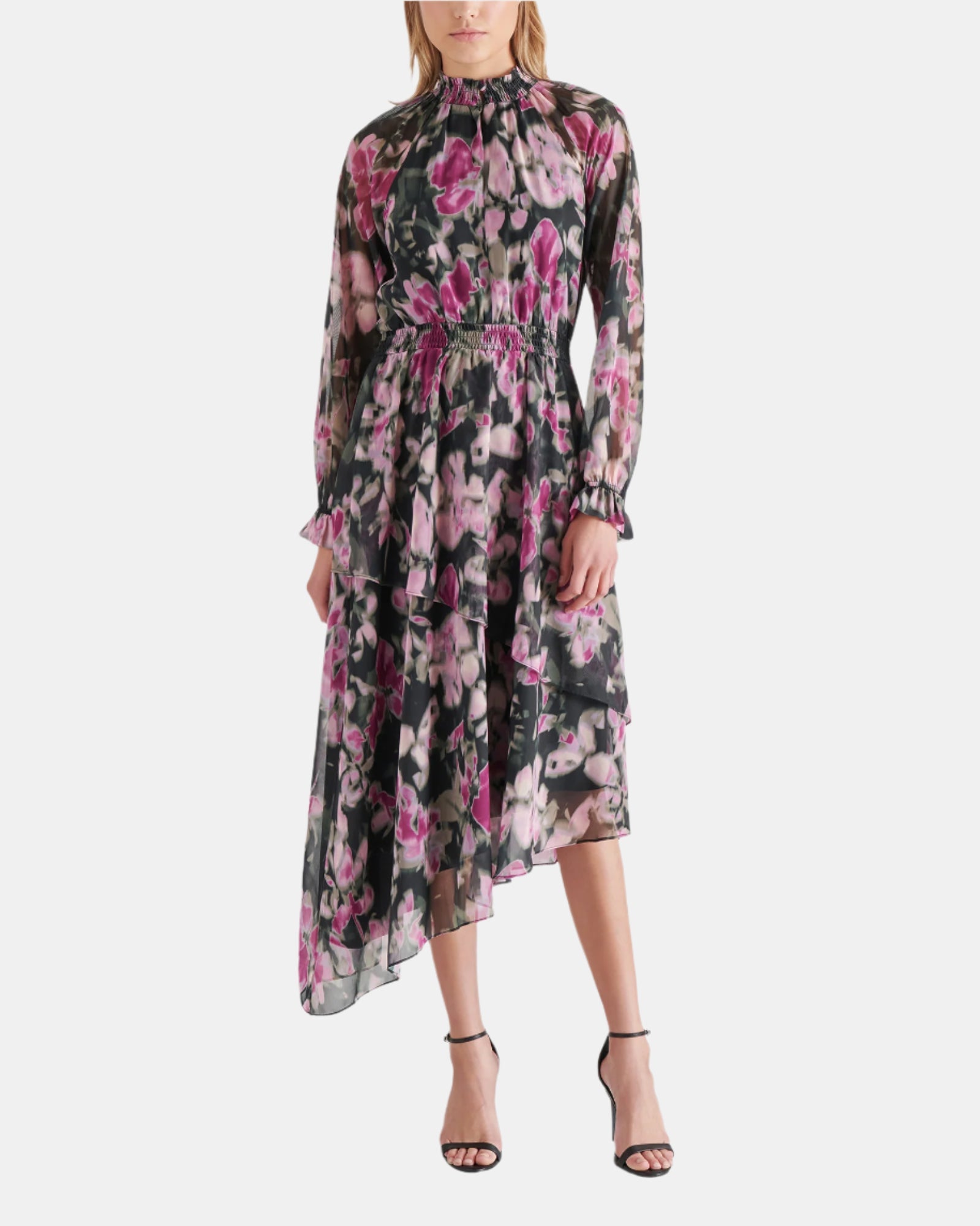 STARLA DRESS BLACK MULTI - Clothing - Steve Madden Canada