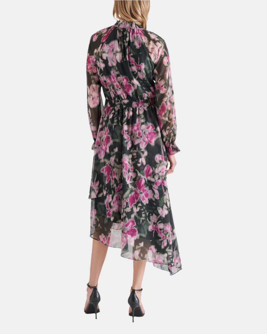 STARLA DRESS BLACK MULTI - Clothing - Steve Madden Canada