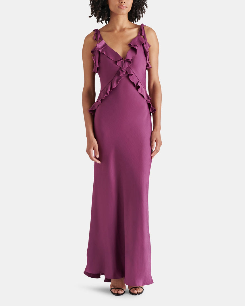 ADALINA DRESS PURPLE - Clothing - Steve Madden Canada