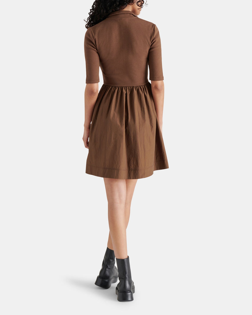 BERLINA DRESS COCOA - Clothing - Steve Madden Canada