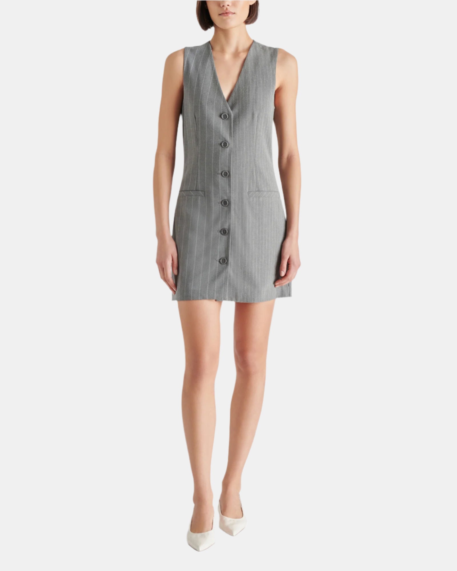 CRESSIDA DRESS GREY MULTI - Clothing - Steve Madden Canada