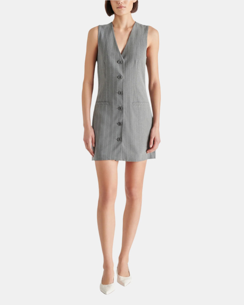 CRESSIDA DRESS GREY MULTI - Clothing - Steve Madden Canada