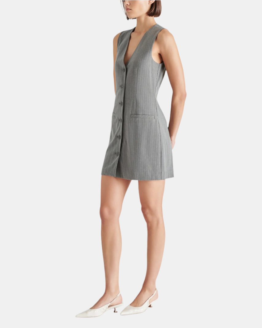 CRESSIDA DRESS GREY MULTI - Clothing - Steve Madden Canada