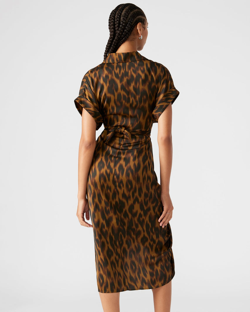 TORII DRESS LEOPARD - Clothing - Steve Madden Canada