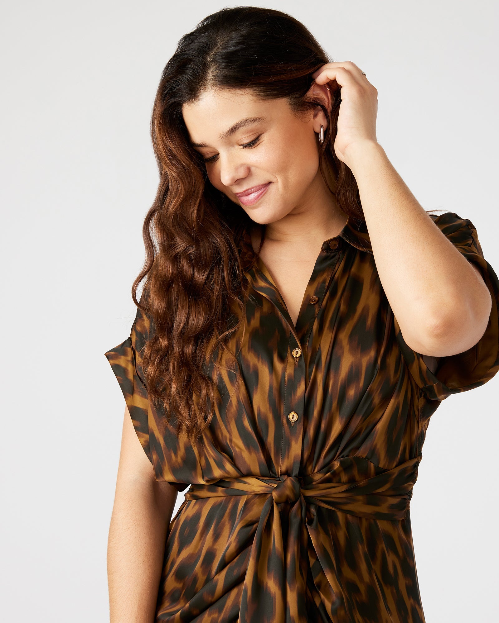 TORII DRESS LEOPARD - Clothing - Steve Madden Canada