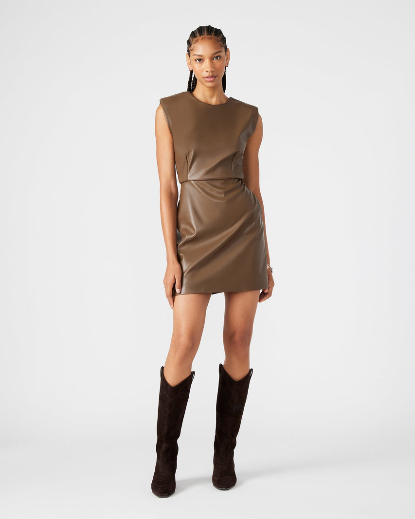 BELEN DRESS COCOA - Clothing - Steve Madden Canada