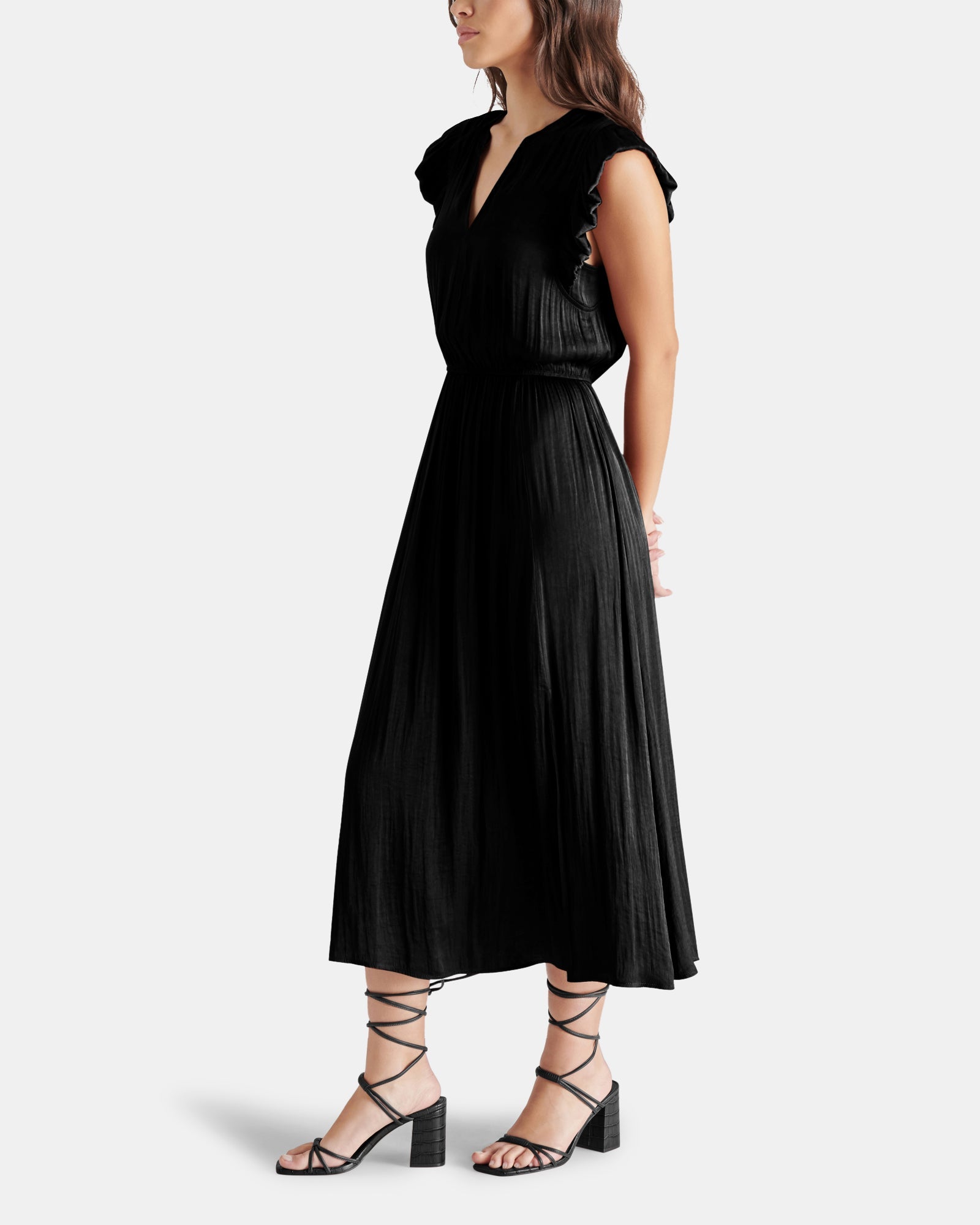 ALLEGRA DRESS BLACK - Clothing - Steve Madden Canada