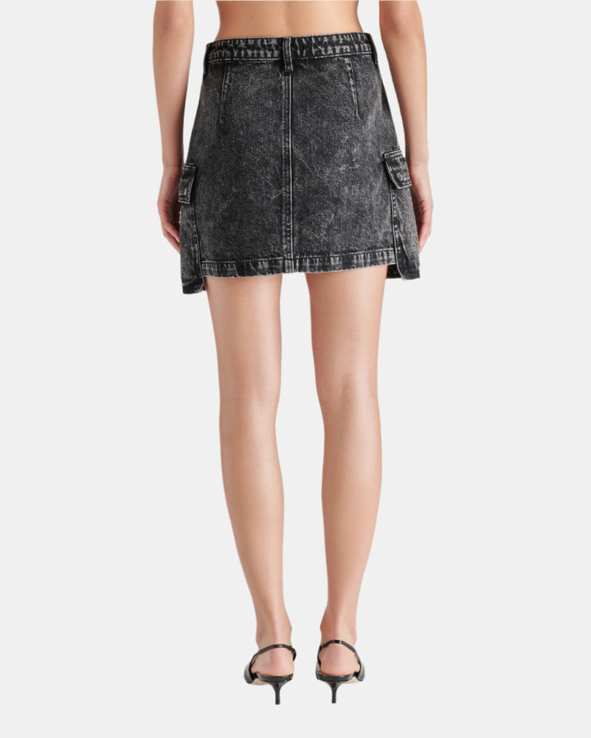 LETIZIA SKIRT BLACK - Clothing - Steve Madden Canada