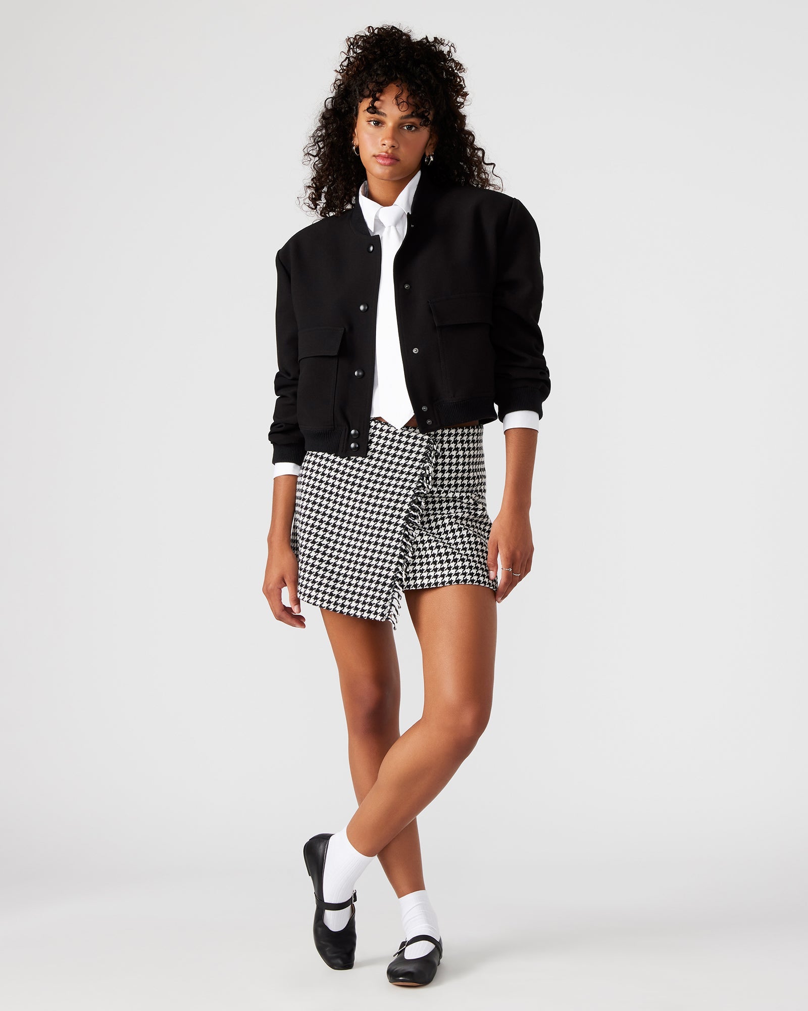 LEON SKIRT BLACK MULTI - Clothing - Steve Madden Canada