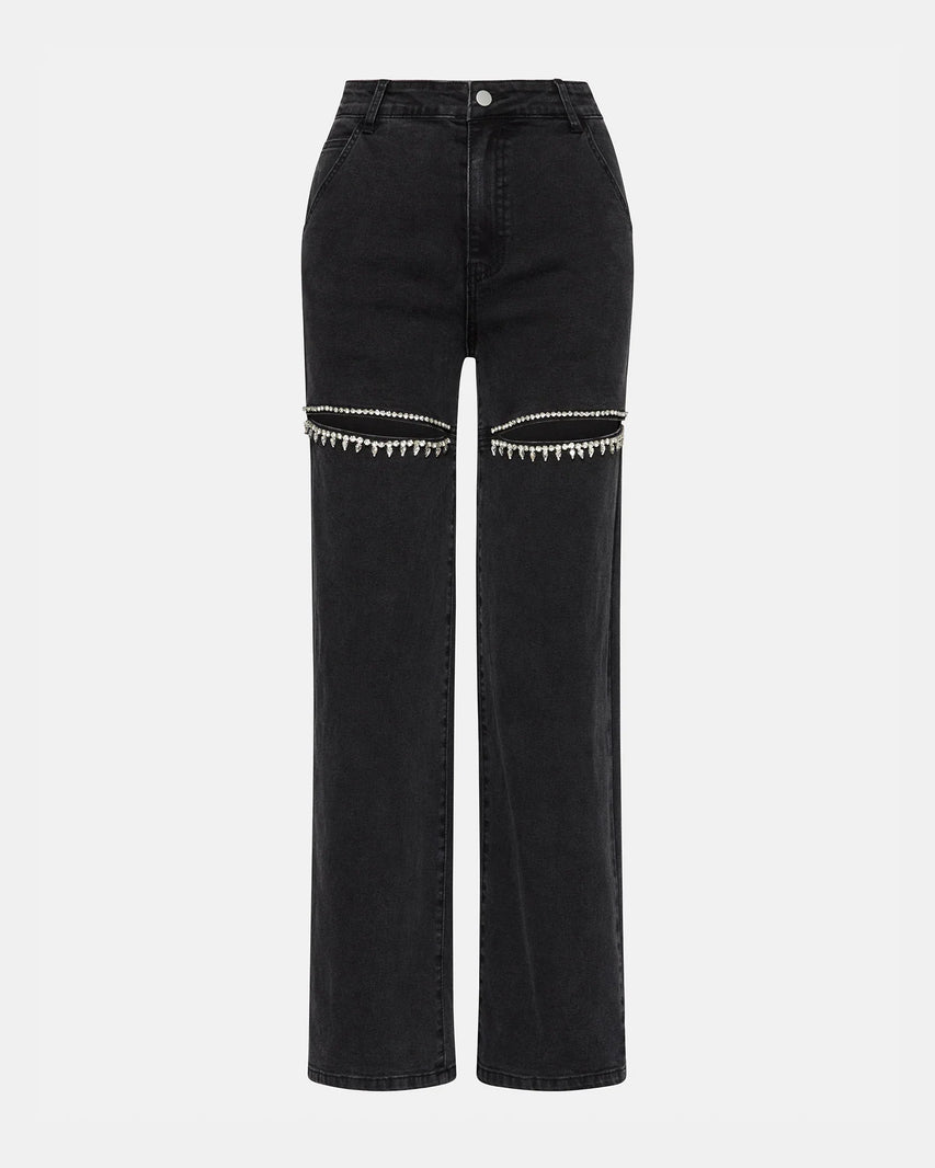 TAYLOR PANT BLACK - Clothing - Steve Madden Canada