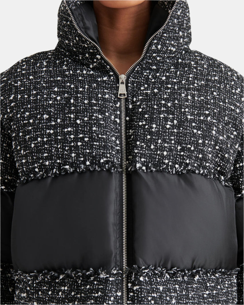 SNOW DROP JACKET BLACK MULTI - Clothing - Steve Madden Canada