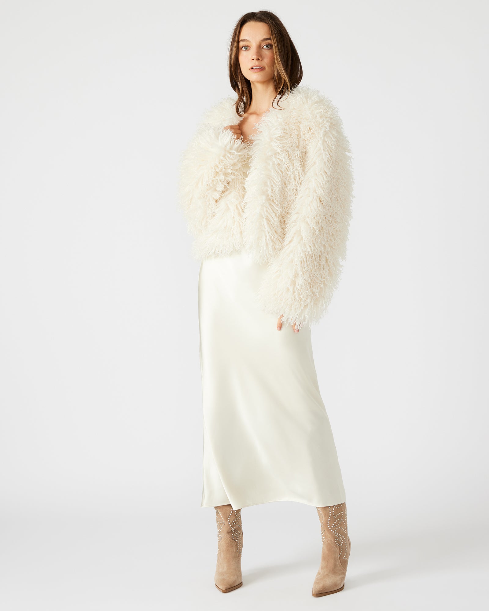 LEITES JACKET IVORY - Clothing - Steve Madden Canada