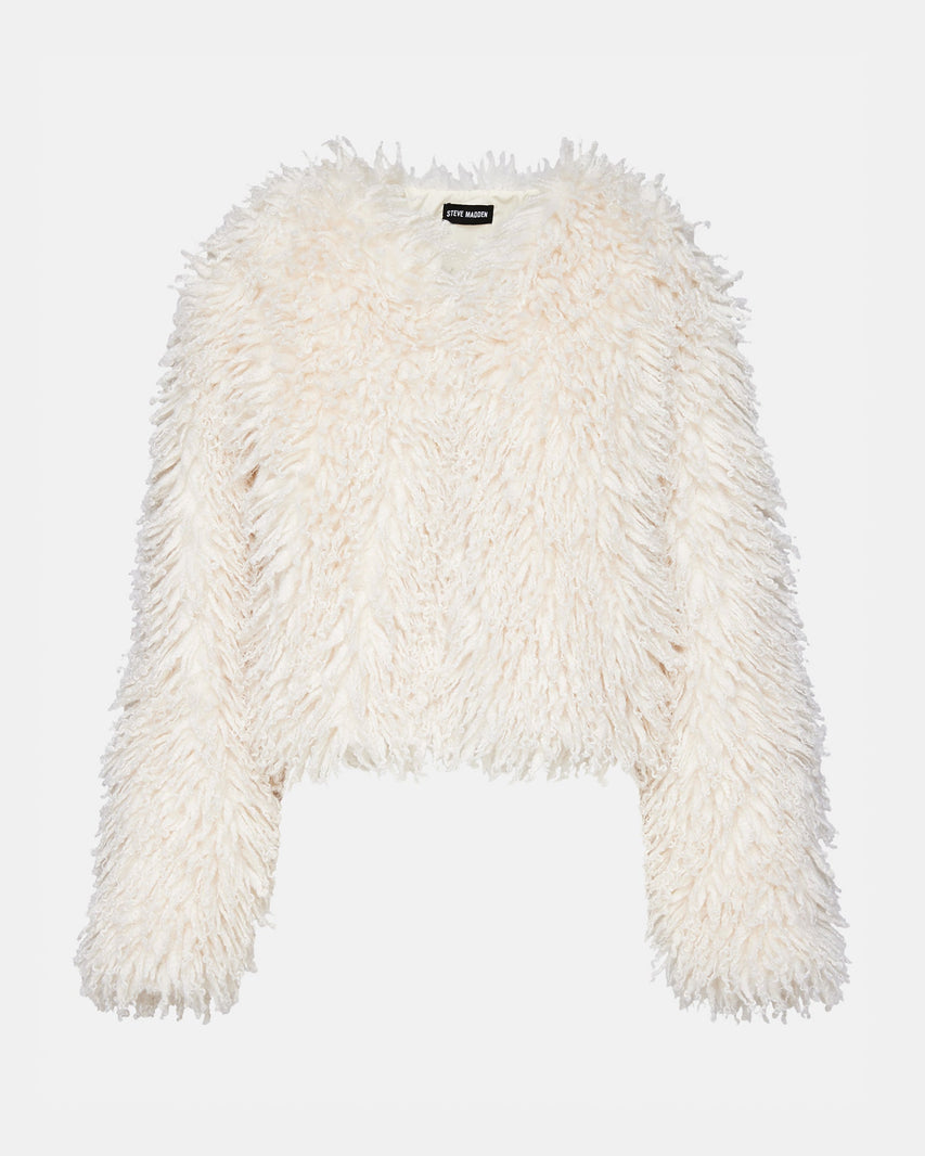 LEITES JACKET IVORY - Clothing - Steve Madden Canada